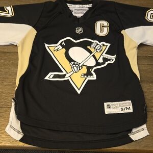 Reebok Kids Black and Yellow Hockey Jersey